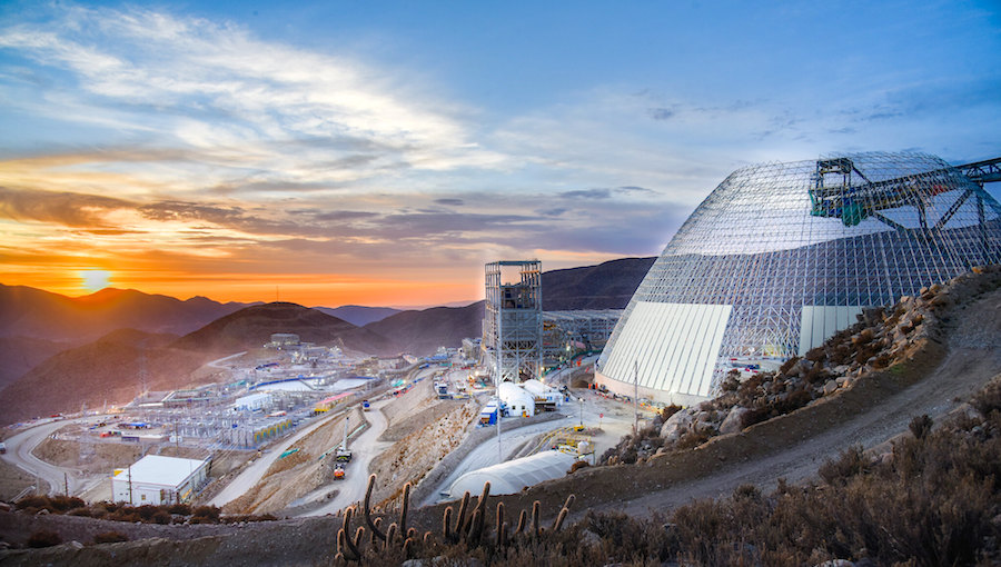 Open-pit copper mining