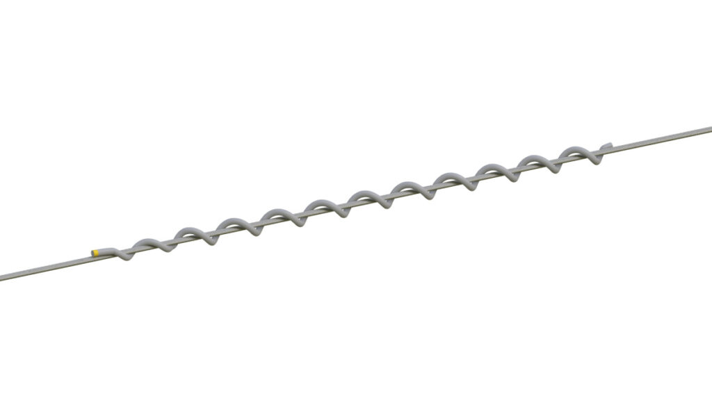 Spiral vibration dampers reduce vibrations from winds