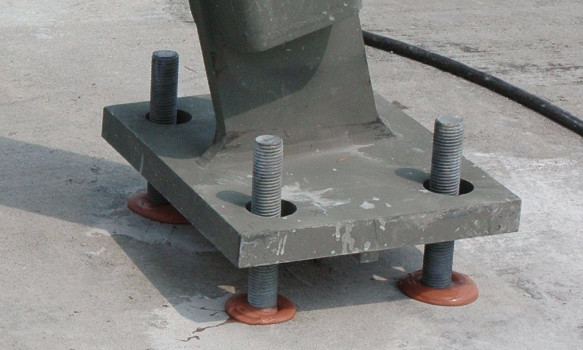 Plate rod anchor stabilizing towers and poles