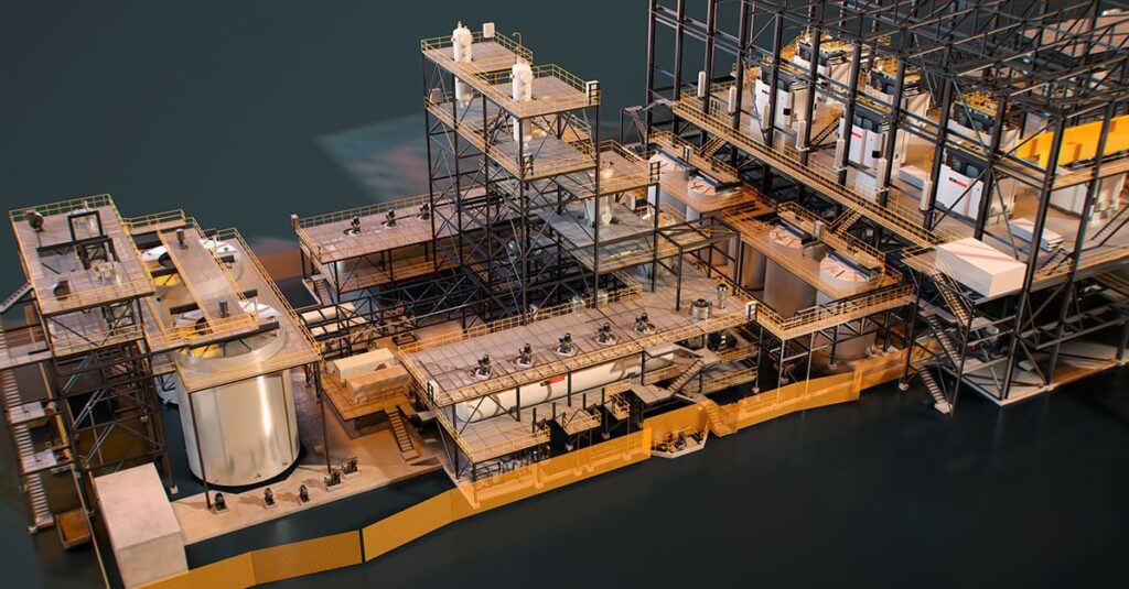 Lithium mining facility