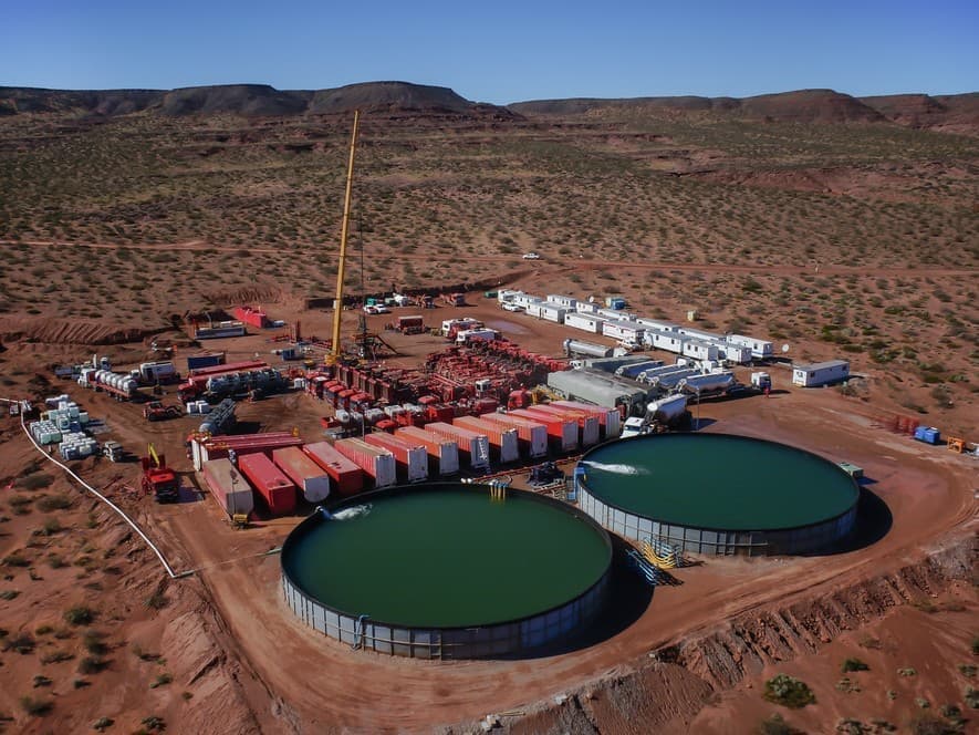 Oil and gas production infrastructure in Argentina