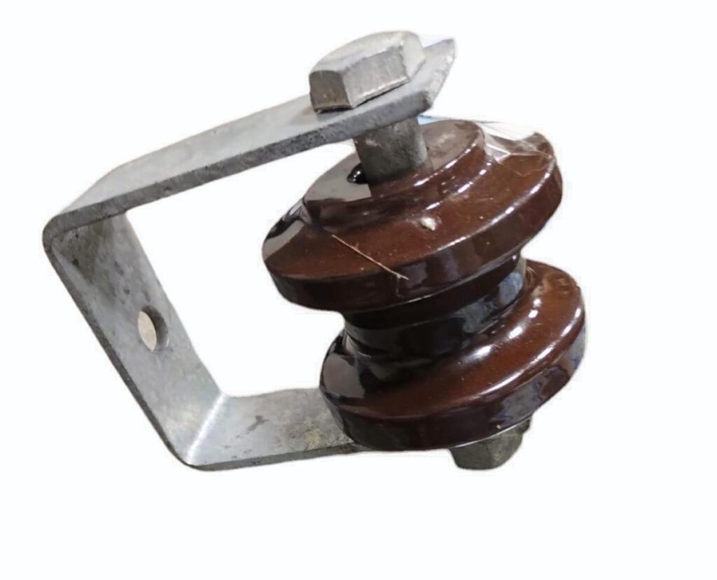 Shackle insulators protect equipment within the hydropower plant