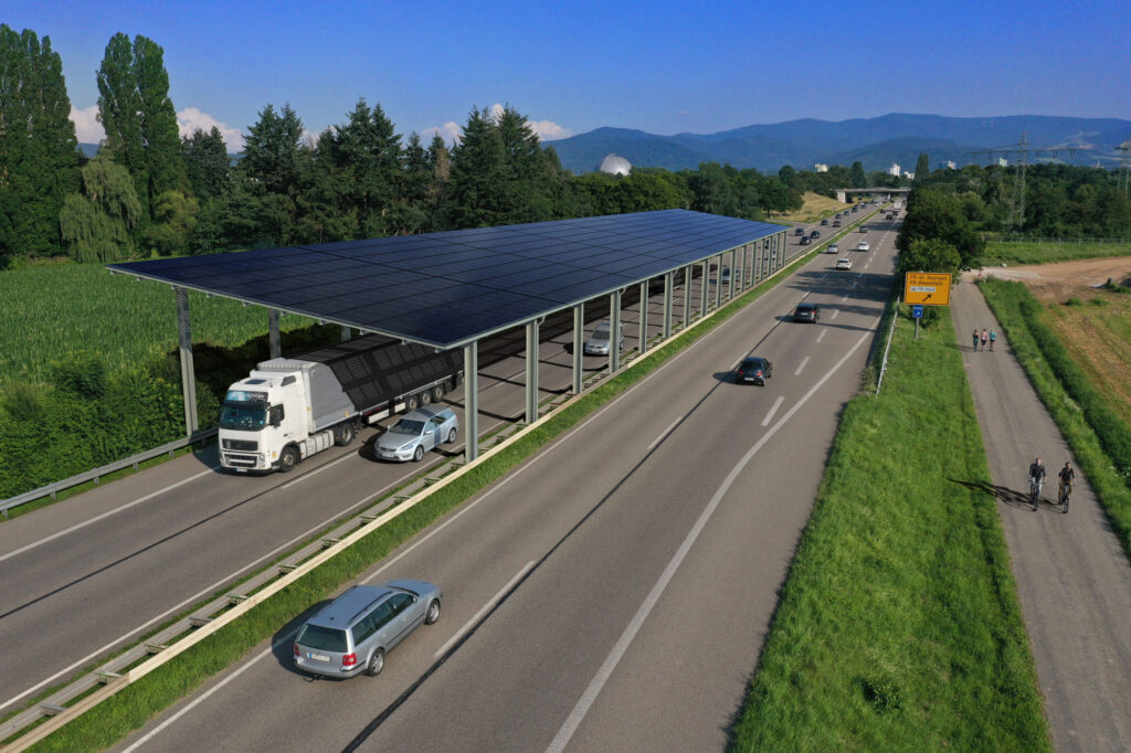 solar energy powering road infrastructure