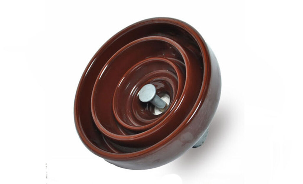 Porcelain disc insulators in overhead transmission lines