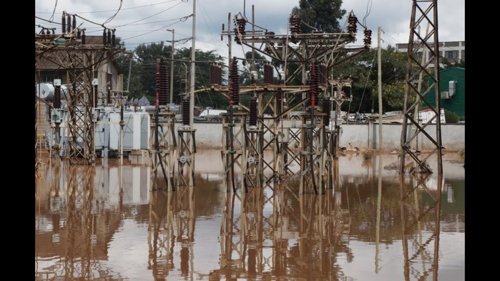 submerged electrical substation