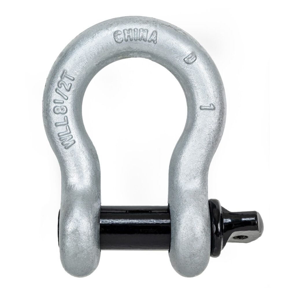 Anchor shackles ensure secure anchoring under high tension