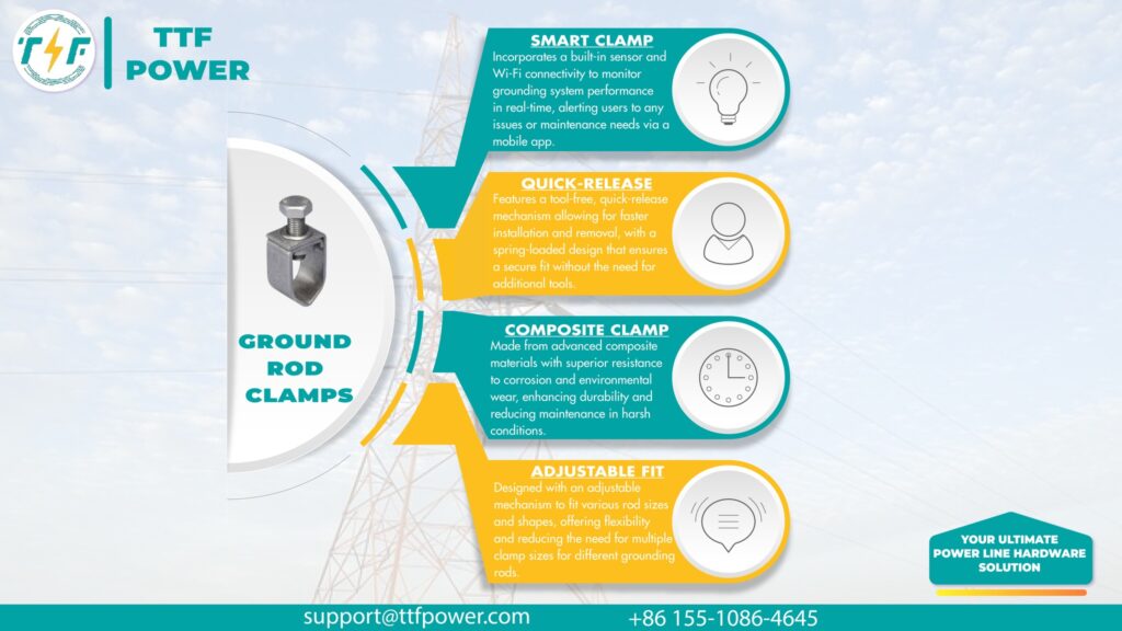 features of the ground rod clamp