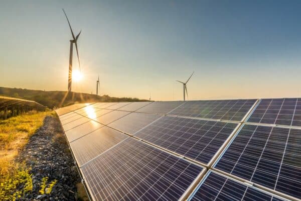 Solar and wind infrastructure integrating with the grid
