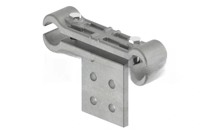 Aluminum cable spacers maintaining spacing between conductors