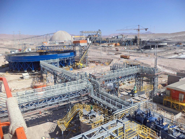 Copper mining and processing infrastructure