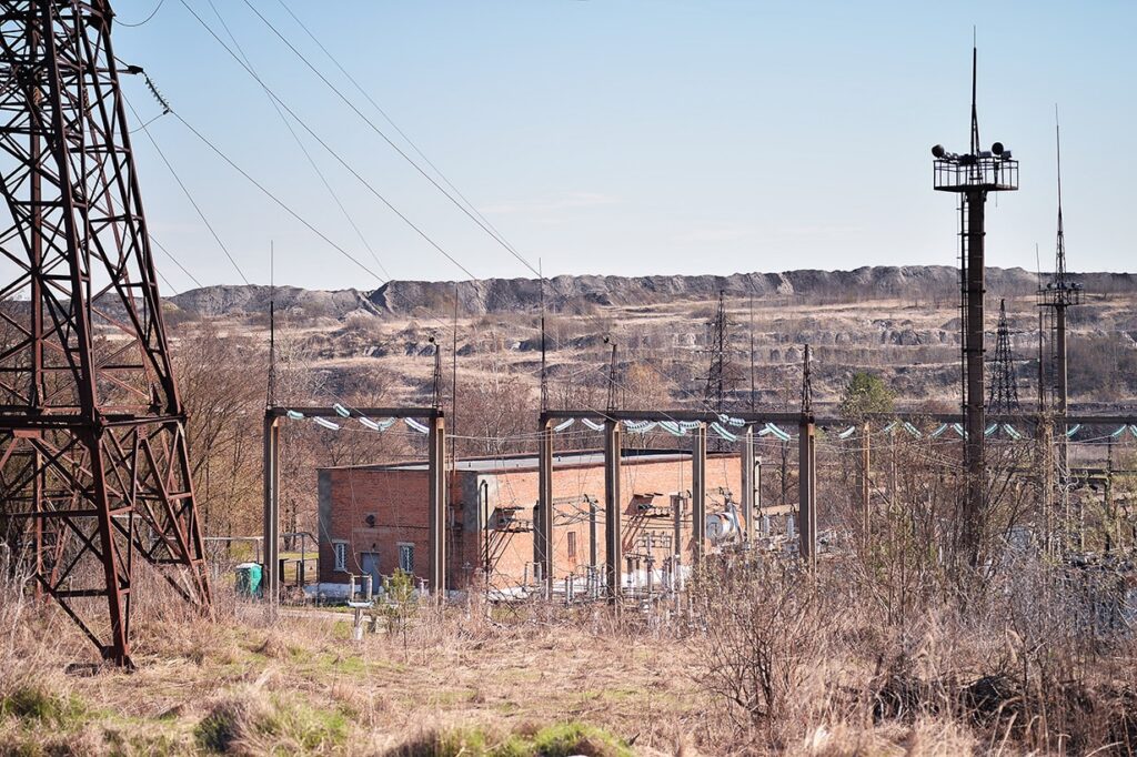 Mining power substation