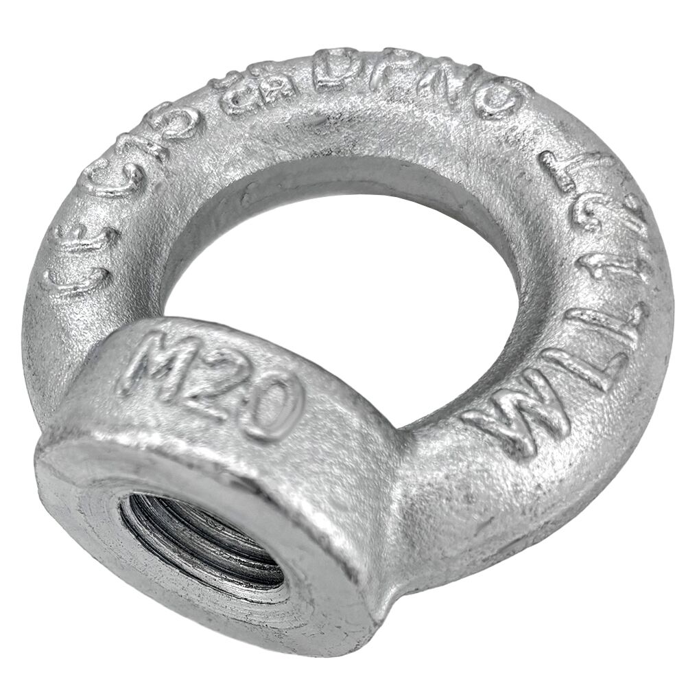 Eyenuts provide secure attachment for lifting heavy equipment during development