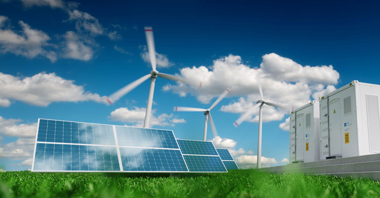 BESS supporting renewable energy