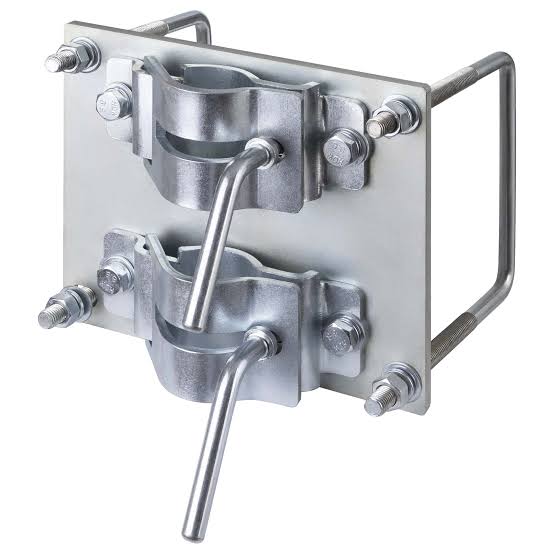 double clamp brackets hold grounding conductors in position