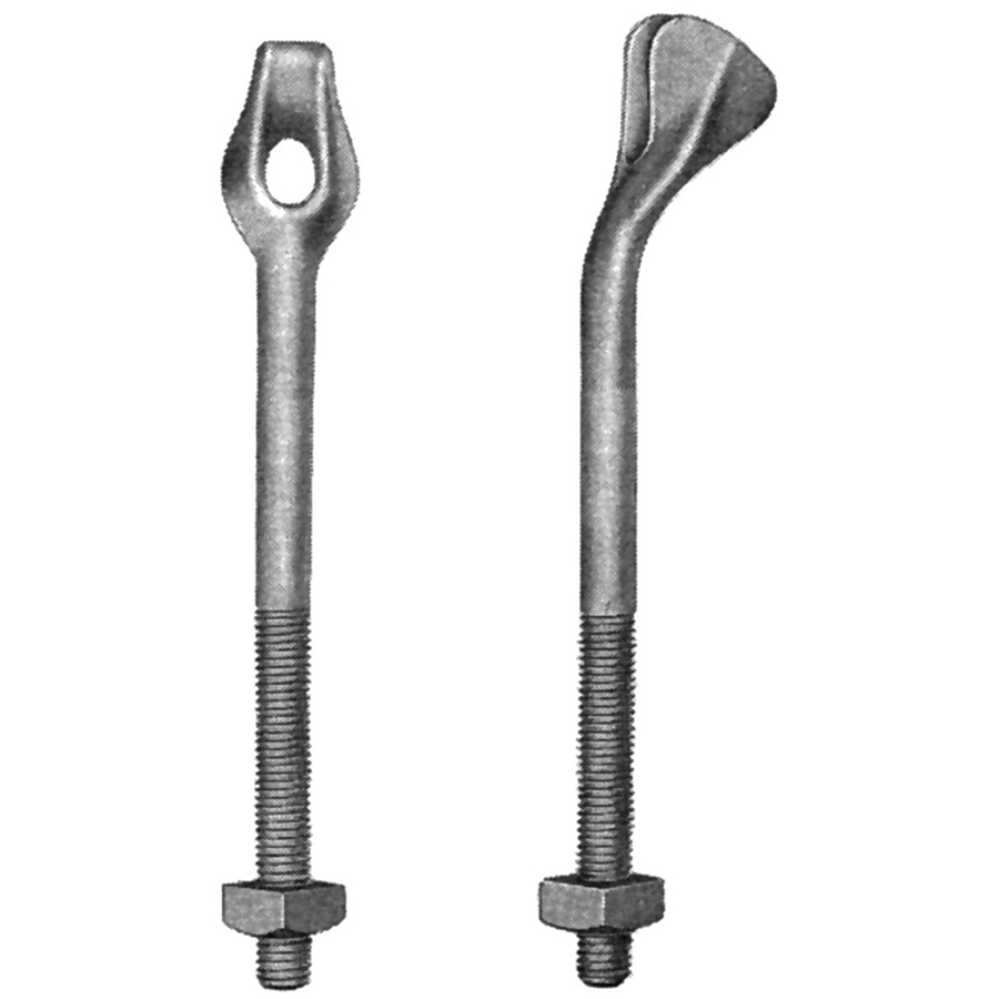Thimble eye bolts secure guying systems