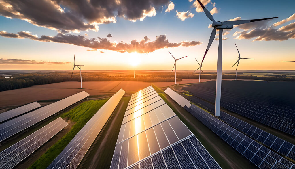 Wind and solar hybrid project
