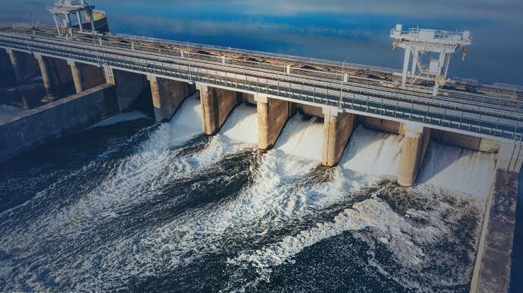 Hydropower generating electricity
